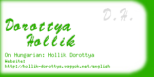 dorottya hollik business card